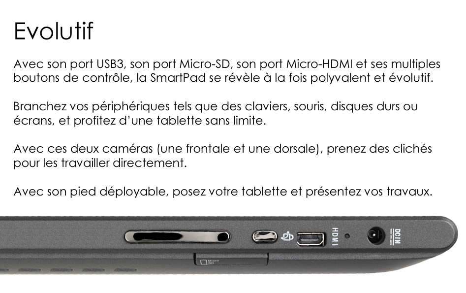Découvrez SmartPad. La tablette Linux, Windows et Android qui
